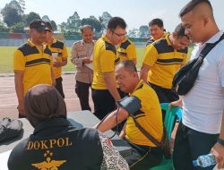 Sidokkes Polres Lampung Barat Laksanakan Pemeriksaan Kesehatan Personil