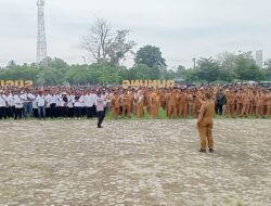 Ribuan Massa Aksi Damai di Lapangan Merdeka Lamteng, Desak Polisi Tindak Tegas LSM LESPER