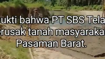Minta Kejati Sumatra Barat Periksa Dinas Lingkungan Hidup Untuk Periksa.Terkait Pelanggaran dari PT SBS Pasaman Barat